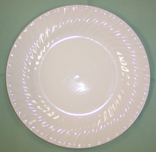 Salad Plate, White Swirl, 7