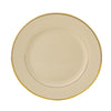Salad Plate, Ivory w/Double Gold Band, 7