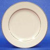 Dinner Plate, Ivory w/Double Gold Band, 10
