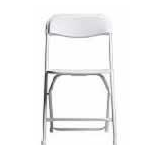 Chair- White Vinyl Folding