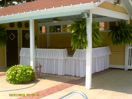 8' Skirted Bar Table